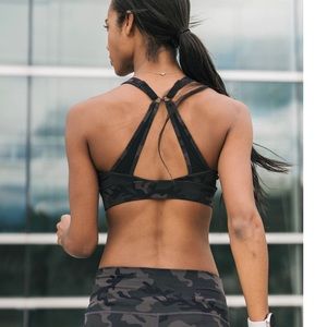 forest camo adjustable mesh bra size Large